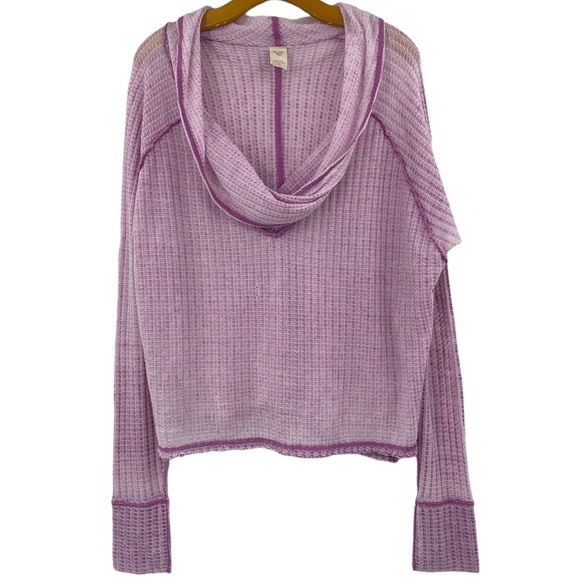 💕SALE💕 Free People We the Free Pink Wildcat Thermal Top - Picture 4 of 8